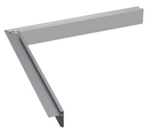 Binnenhoek aluminium daktrim
